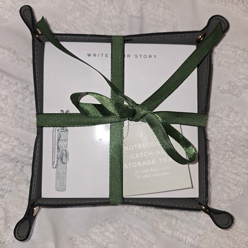 Write Your Story Golf Noteblock And Catch-all Tray Christmas Gift NIP